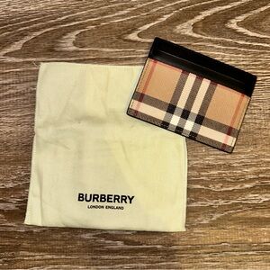 Burberry Plaid Card Holder